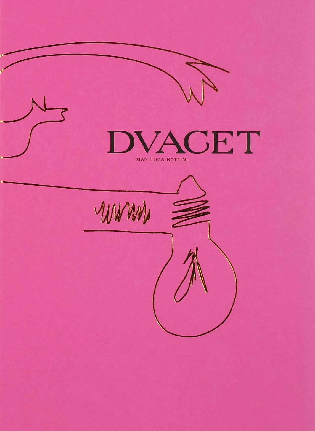 cover con titolo 20 in lingua ceca con segno grafico in lamina in bronzo